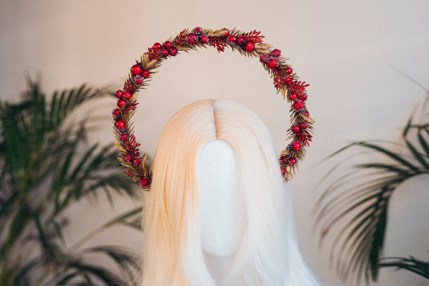 Christmas Halo Crown, Xmas, Halo headlights, Halo headpiece, Merry Christmas Crown, Xmas party crown, Merry Christmas, Headband, Headdress