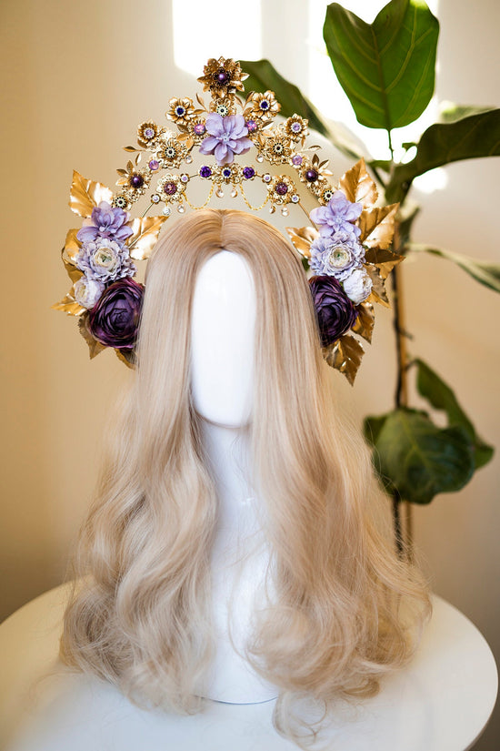 Flower Halo, Sun Jewellery, Moon child, Halo Headpiece, Halo Crown, Halo Headlights, Crown, Celestial, Headpiece, Pregnancy Photo, Goddess