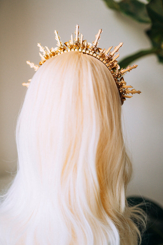 Gold Halo Crown, Halo, Halo Crown, Halo Headpiece, Halo Headband, Halo Headlights, Crown, Gold Halo, Headpiece, Wedding Crown, Headband