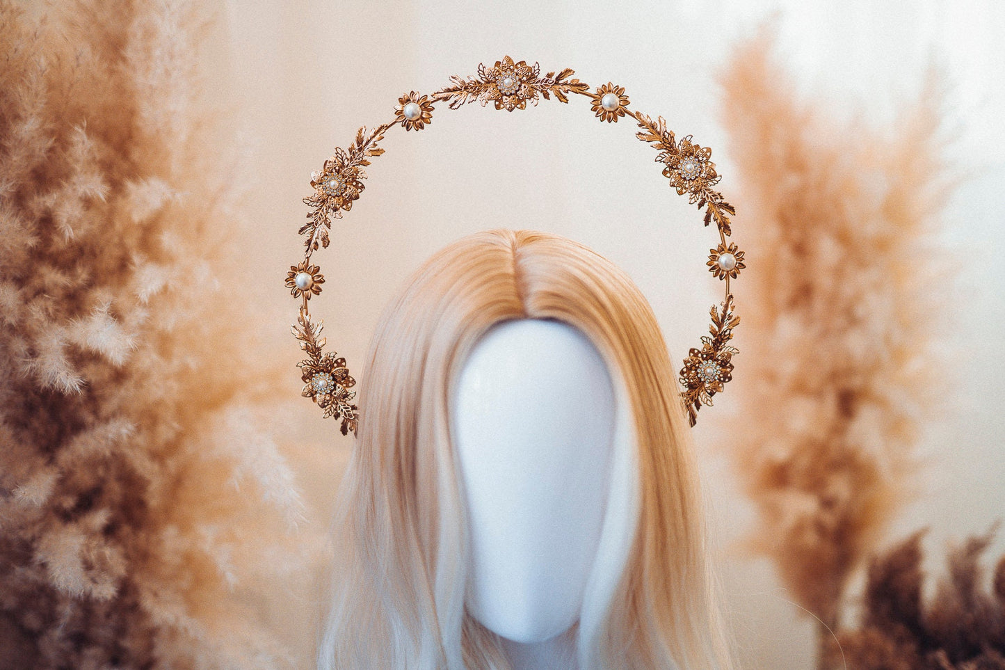 Moon Child Halo, Halo Crown, Halo Headpiece, Halo Headband, Halo Headlights, Crown, Gold Halo, Headpiece, Wedding Crown, Headband, Tiara