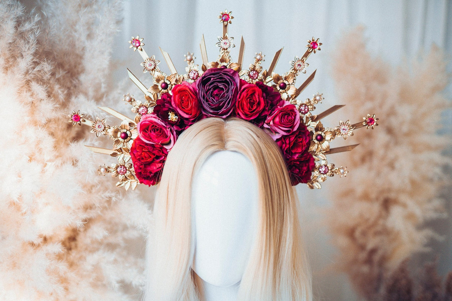 Flower Halo, Sun Jewellery, Moon child, Halo Headpiece, Halo Crown, Halo Headlights, Crown, Celestial, Headpiece, Pregnancy Photo, Goddess