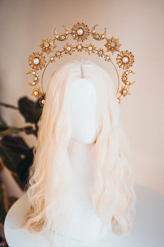 Angel Halo Crown, Halo, Celestial, Moon Child, Halo Headband, Halo Headlights, Crown, Gold Halo, Headpiece, Wedding Crown, Headband