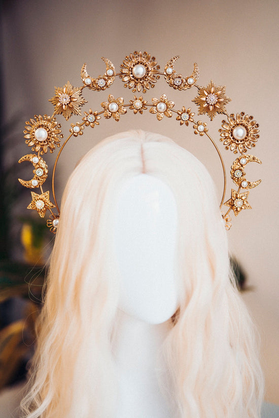 Angel Halo Crown, Halo, Celestial, Moon Child, Halo Headband, Halo Headlights, Crown, Gold Halo, Headpiece, Wedding Crown, Headband