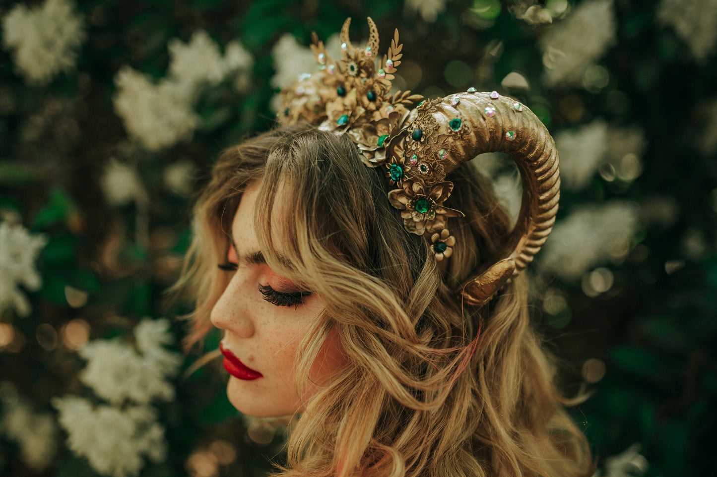 Aries Crown Zodiac Signs Celestial Headband Festival Fashion Gold Horns Headpiece Gold Tiara Birthday Party Headband Burning Man Halloween