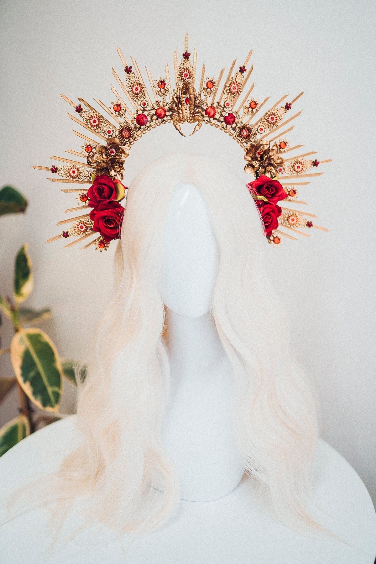 Scorpio crown Zodiac Signs Zodiac jewellery Signs Scorpio Zodiac Crown Headband Headpiece Tiara Diadem Accessories Flower crown Halloween