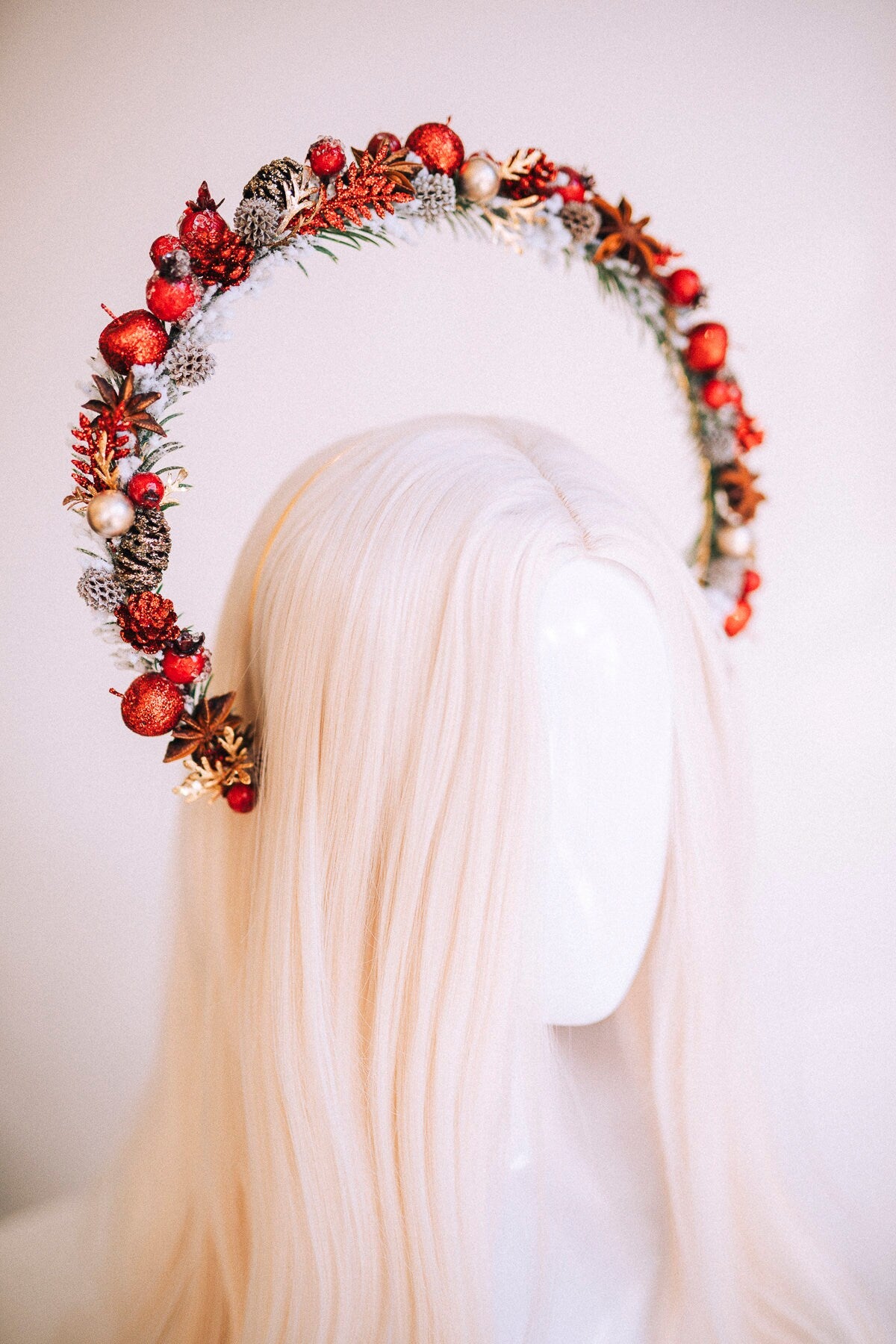 Christmas Headband, Halo Headlights, Halo, Merry Christmas, Christmas Party Crown, Headband, Tiara, Happy Holidays, Holidays Headband, Xmas