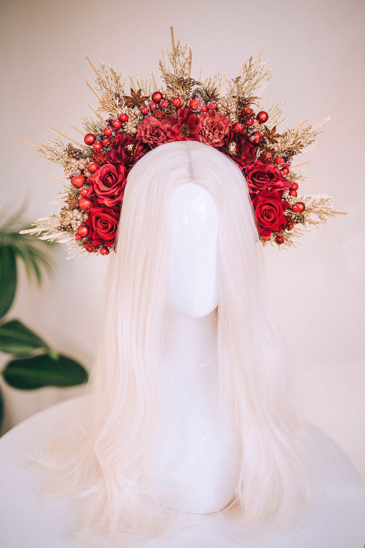 Christmas Halo Headband Xmas Christmas Flower Crown Halo Merry Christmas Crown Christmas Halo Merry Christmas Headband