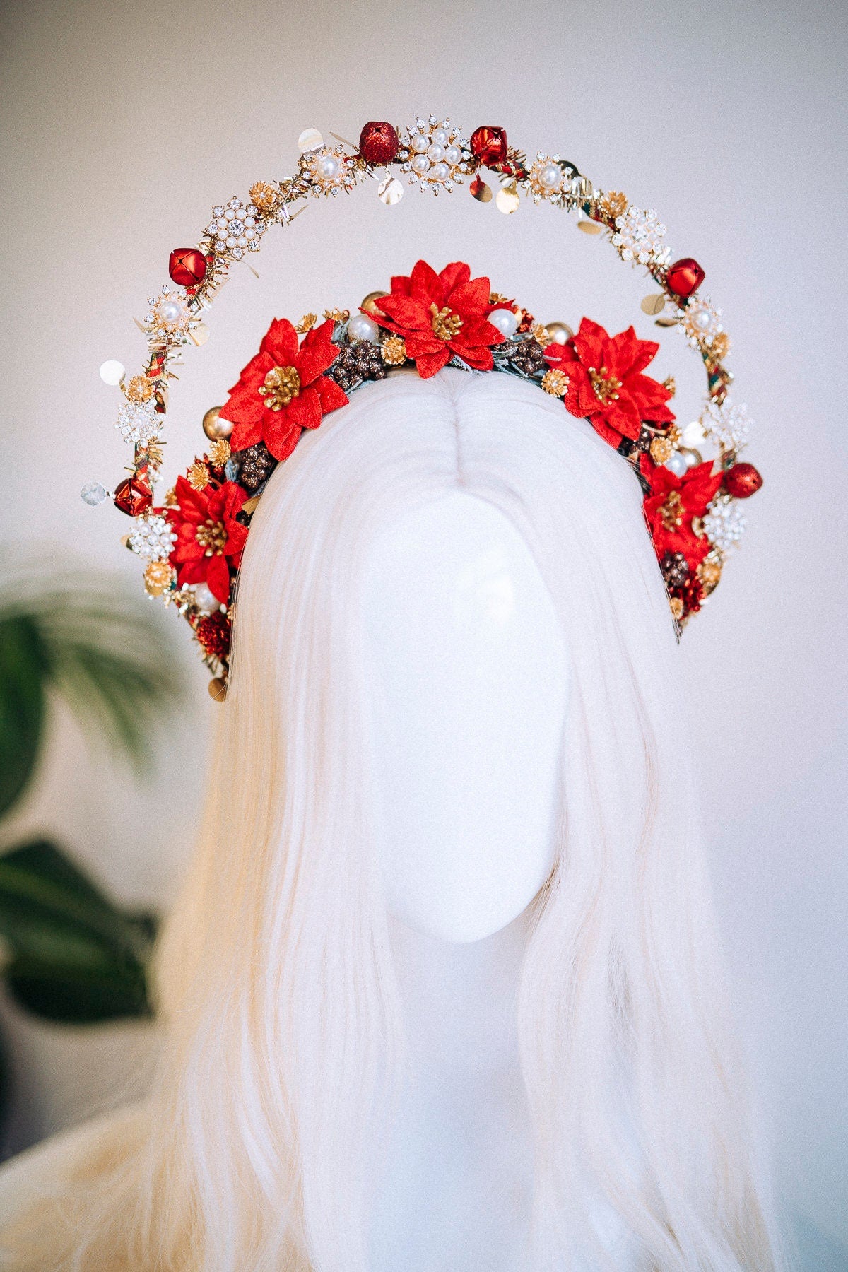 Christmas Headband Halo Headlights Halo Merry Christmas Christmas Party Crown Headband Tiara Happy Holidays Holidays Headband Xmas