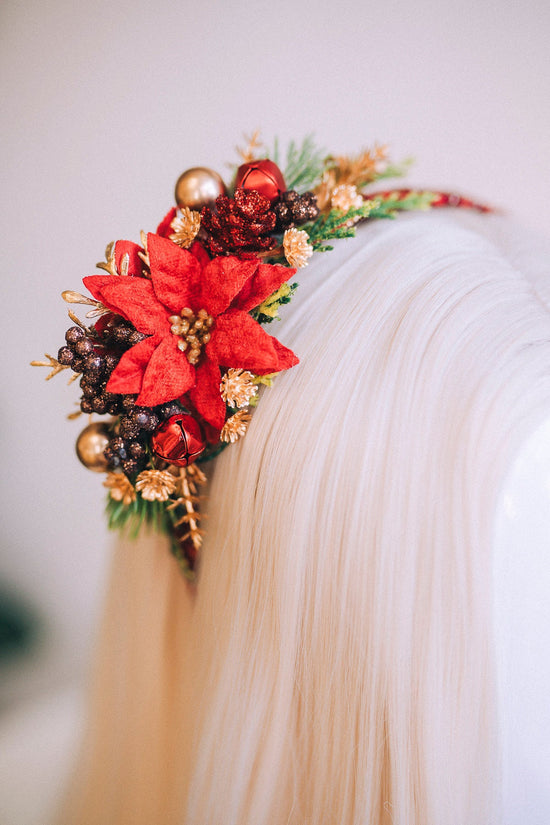 Christmas Headband Halo Headlights Halo Merry Christmas Christmas Party Crown Headband Tiara Happy Holidays Holidays Headband