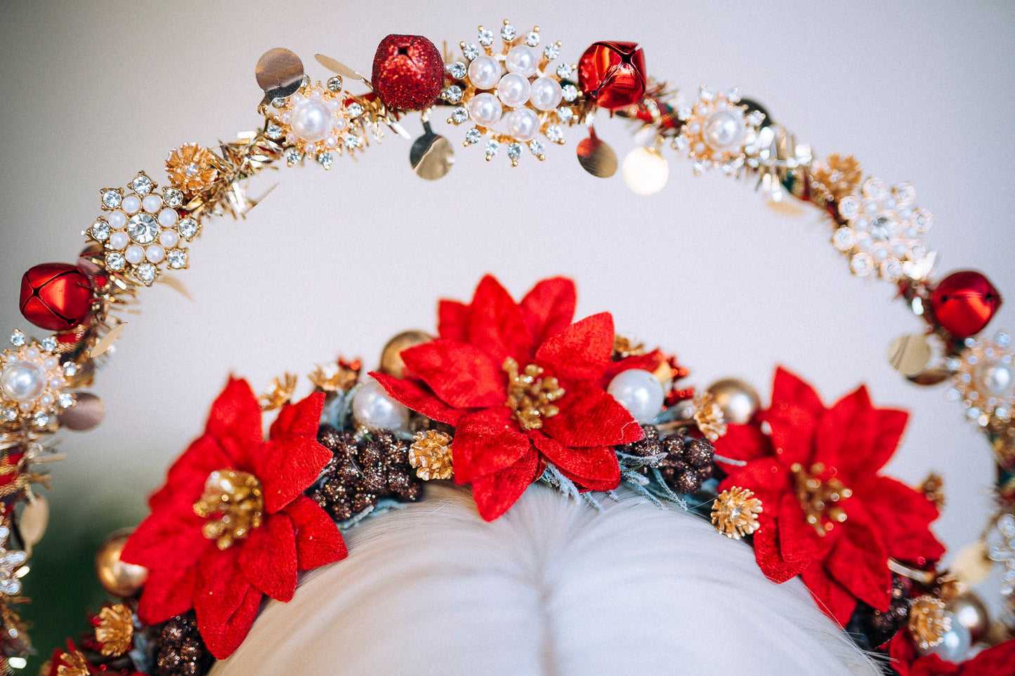 Christmas Headband Halo Headlights Halo Merry Christmas Christmas Party Crown Headband Tiara Happy Holidays Holidays Headband Xmas