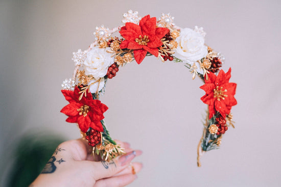 Christmas Headband Halo Headlights Halo Merry Christmas Christmas Party Crown Headband Tiara Happy Holidays Holidays Headband