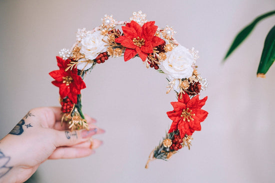 Christmas Headband Halo Headlights Halo Merry Christmas Christmas Party Crown Headband Tiara Happy Holidays Holidays Headband