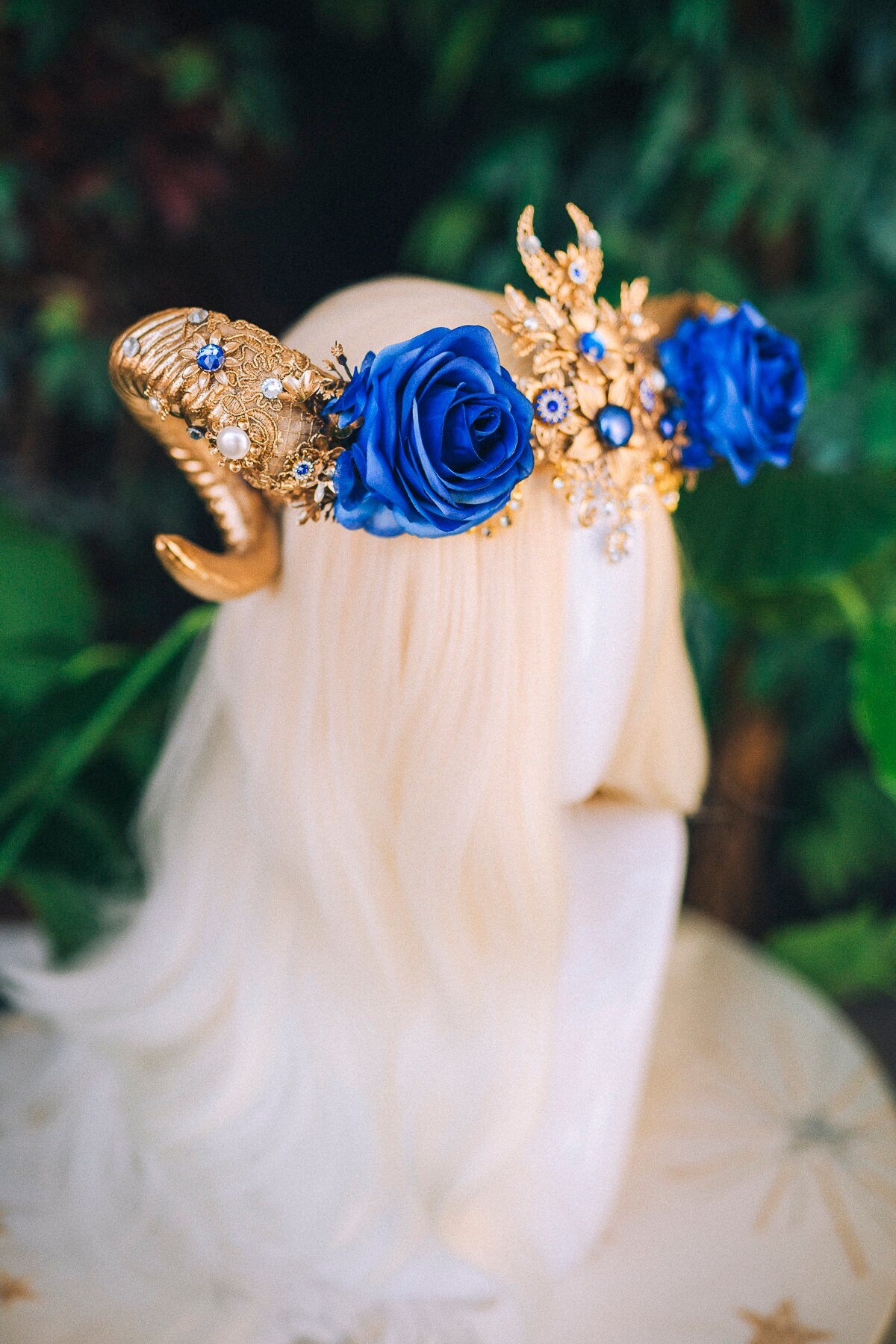 Aries Crown Zodiac Signs Celestial Headband Festival Fashion Gold Horns Headpiece Gold Tiara Birthday Party Headband Burning Man Halloween