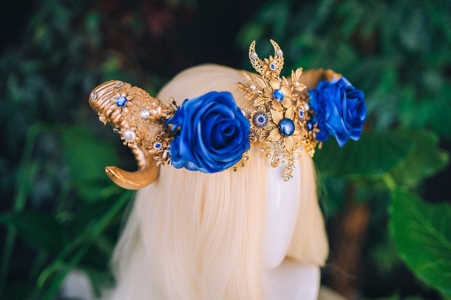 Aries Crown Zodiac Signs Celestial Headband Festival Fashion Gold Horns Headpiece Gold Tiara Birthday Party Headband Burning Man Halloween