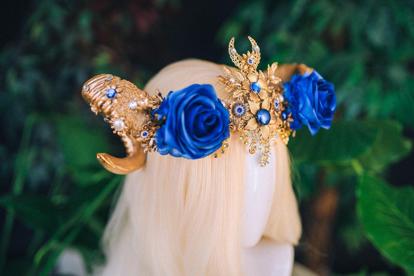 Aries Crown Zodiac Signs Celestial Headband Festival Fashion Gold Horns Headpiece Gold Tiara Birthday Party Headband Burning Man Halloween