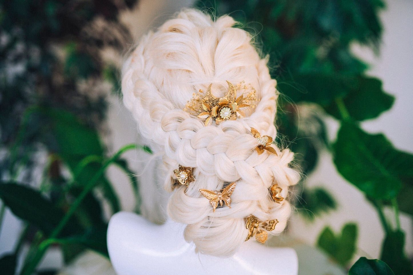 Boho Hairpins Flower Hair Comb Wedding Flowers Beige Flowers In Hair Boho Bride Dried Flower Crown Boho Chic Style Flower Hairpins