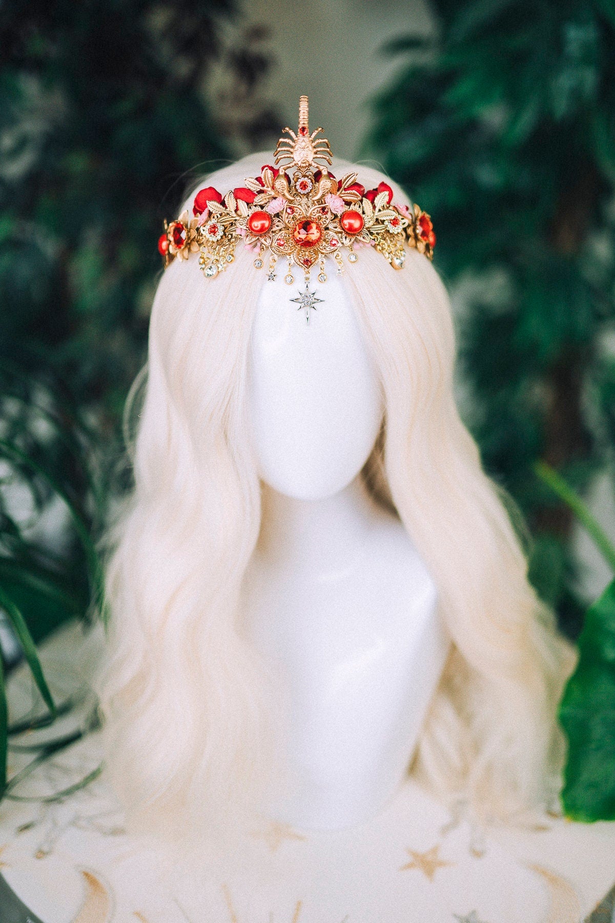 Scorpio crown Zodiac Signs Zodiac jewellery Signs Scorpio Zodiac Crown Headband Headpiece Tiara Diadem Accessories Flower crown Halloween