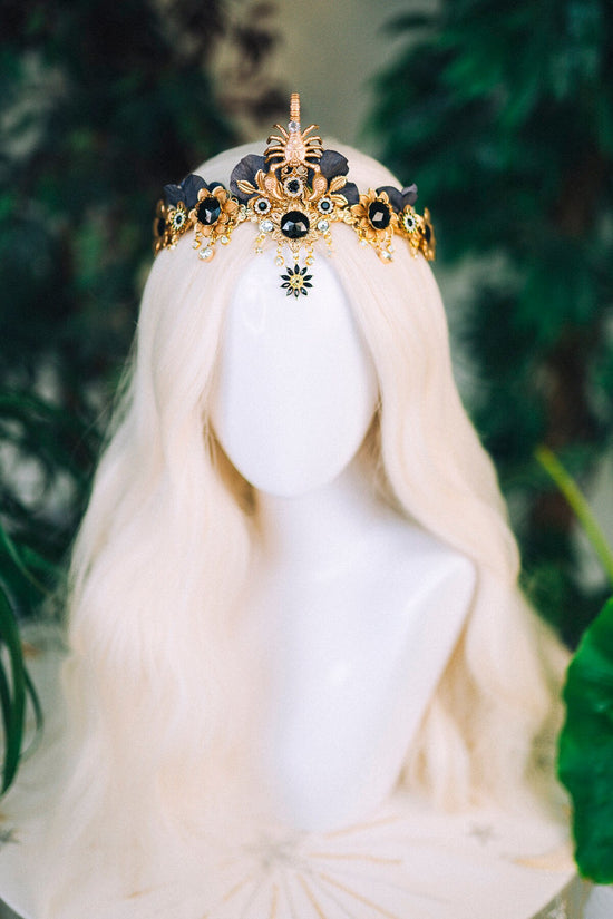 Scorpio crown Zodiac Signs Zodiac jewellery Signs Scorpio Zodiac Crown Headband Headpiece Tiara Diadem Accessories Flower crown Halloween