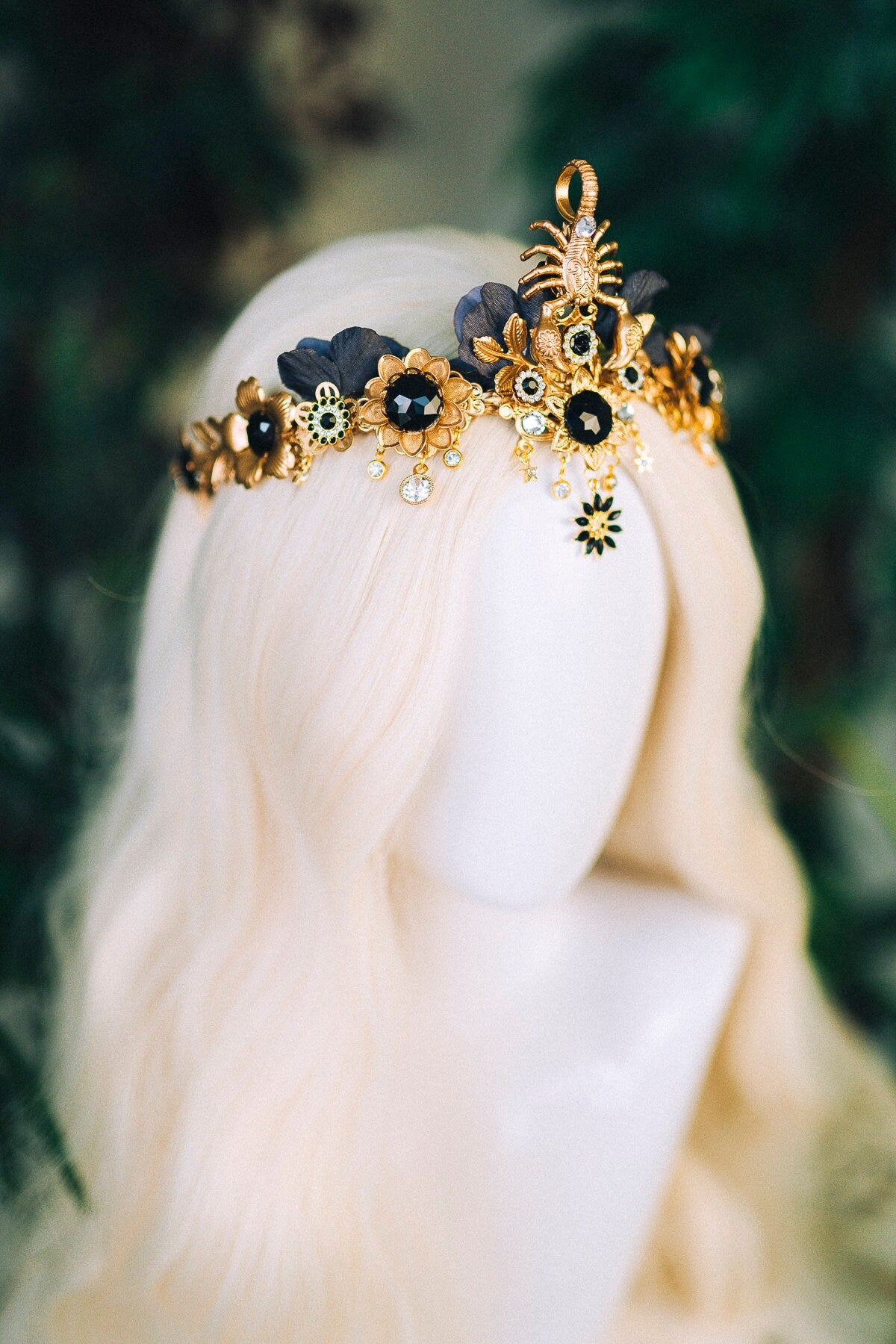 Scorpio crown Zodiac Signs Zodiac jewellery Signs Scorpio Zodiac Crown Headband Headpiece Tiara Diadem Accessories Flower crown Halloween