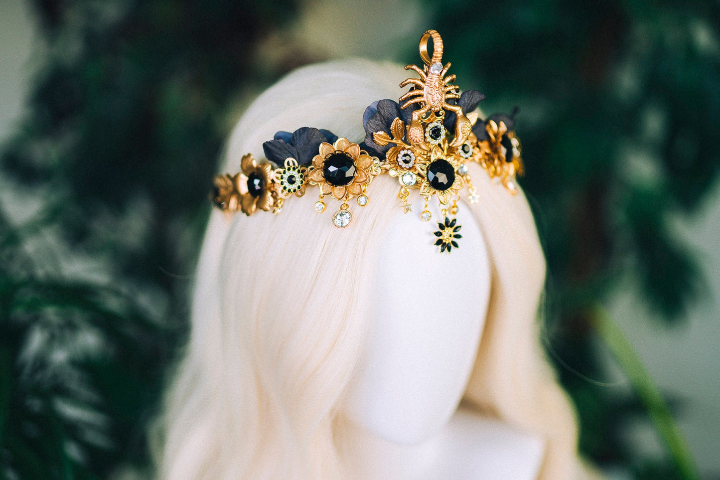 Scorpio crown Zodiac Signs Zodiac jewellery Signs Scorpio Zodiac Crown Headband Headpiece Tiara Diadem Accessories Flower crown Halloween