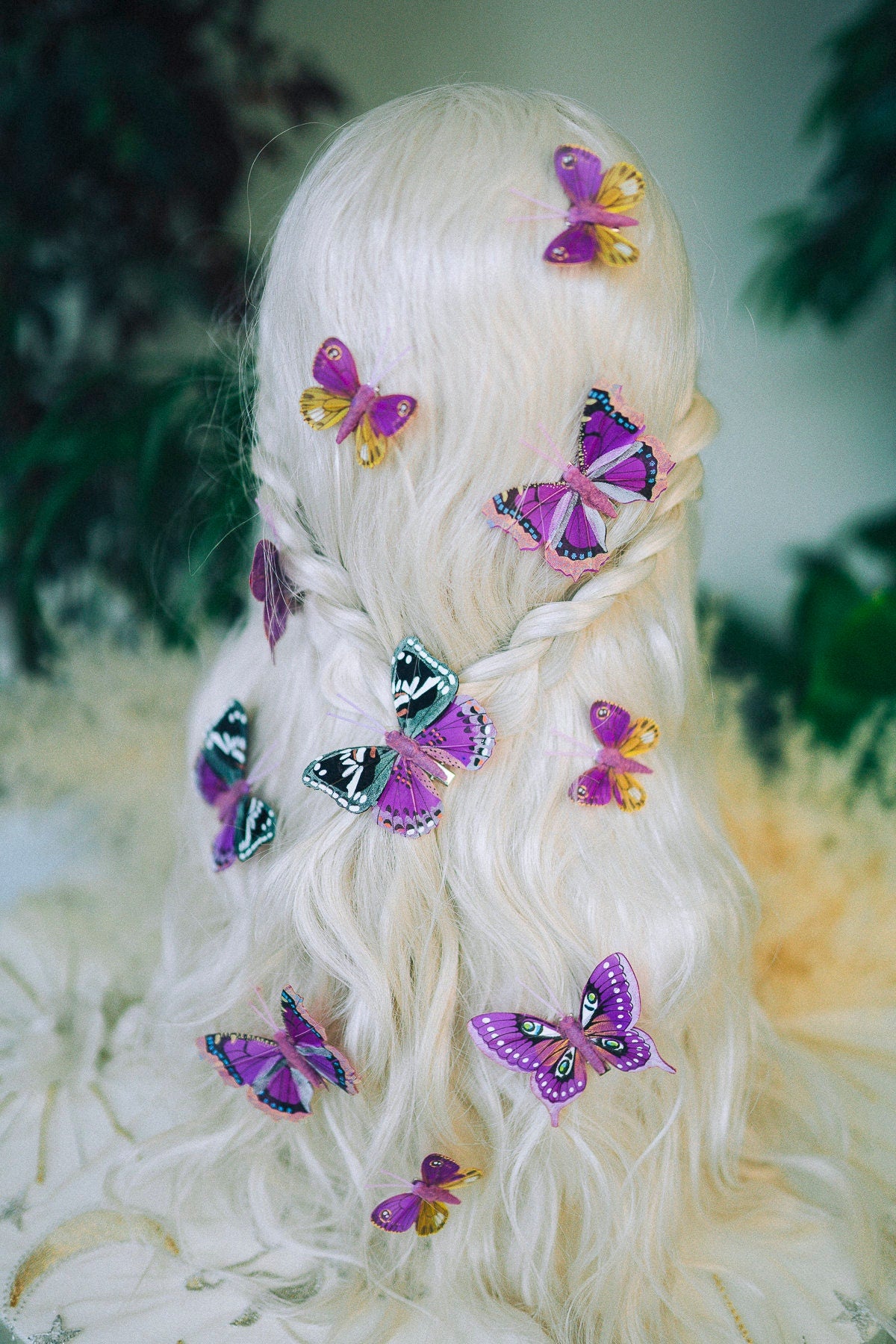 READY TO SHIP Butterfly hair clips Boho hair accessories Jewellery Hairpins Bridal headpiece Festival hair Butterflies in hair Fairy hair