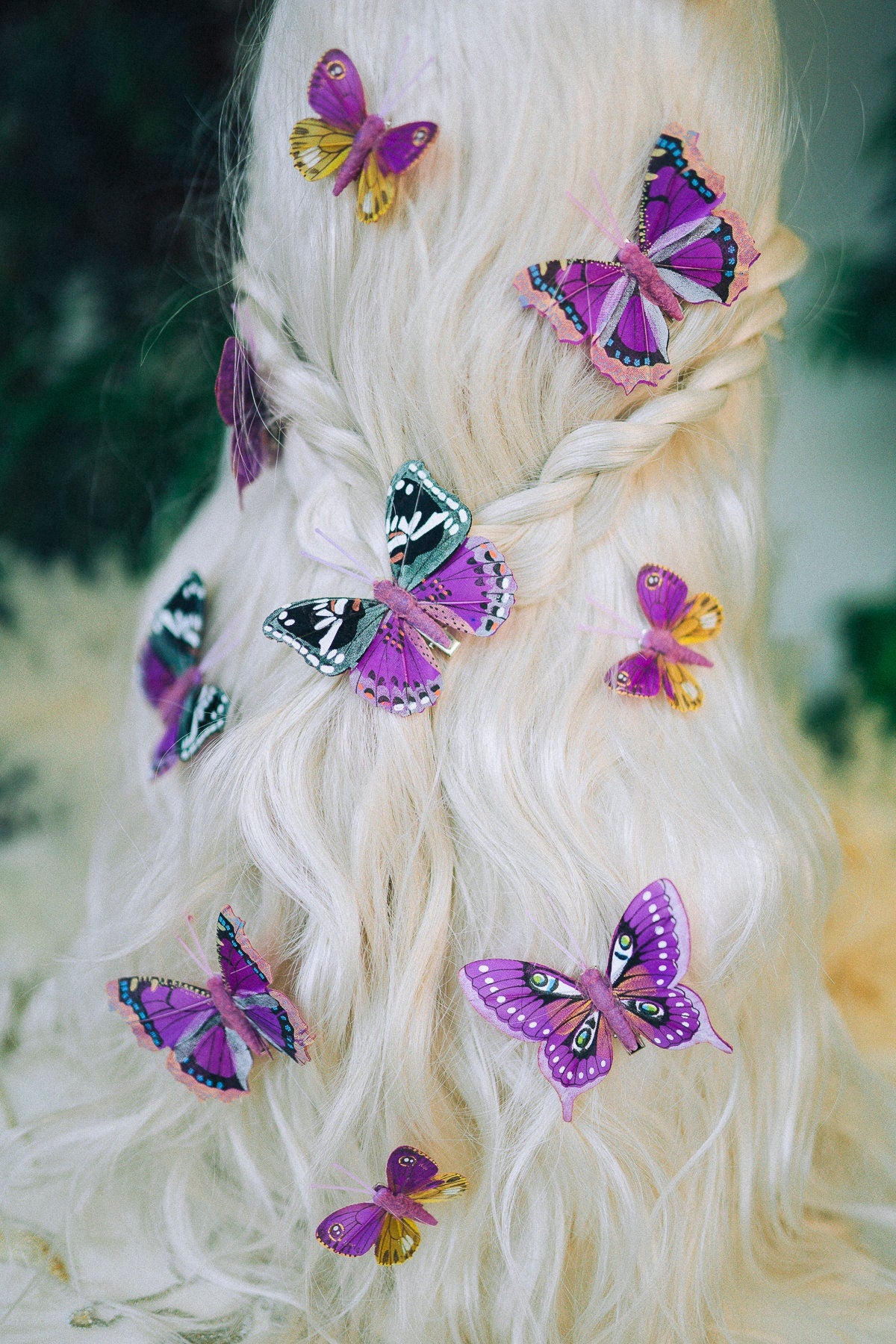 READY TO SHIP Butterfly hair clips Boho hair accessories Jewellery Hairpins Bridal headpiece Festival hair Butterflies in hair Fairy hair