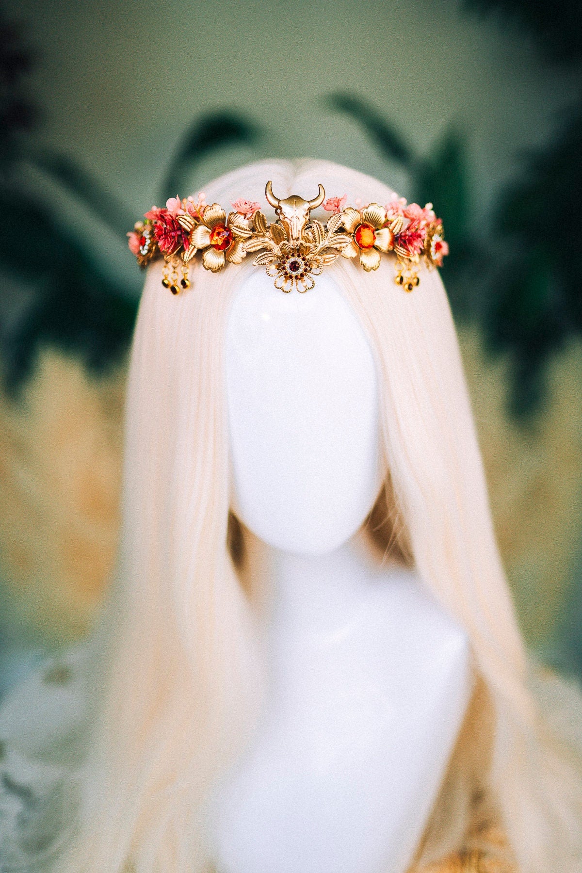 Taurus crown Zodiac Signs Zodiac jewellery Signs Taurus Zodiac Crown Headband Headpiece Tiara Diadem Accessories Flower crown Halloween