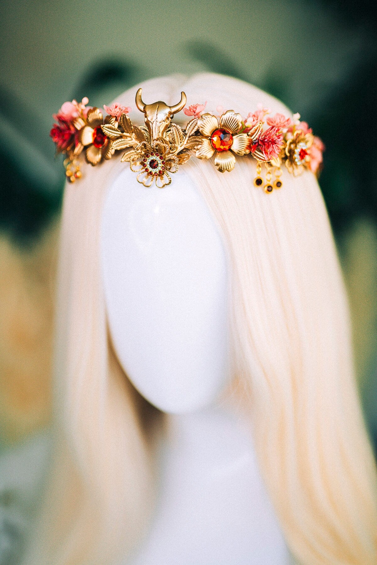 Taurus crown Zodiac Signs Zodiac jewellery Signs Taurus Zodiac Crown Headband Headpiece Tiara Diadem Accessories Flower crown Halloween