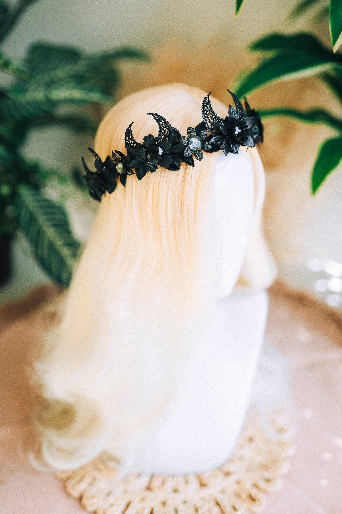 Elf Crown Elven tiara Celestial Jewellery Festival Headpiece Fairy Crown Flower Crown Wedding Tiara Bridal headpiece Flower hair wreath Boho