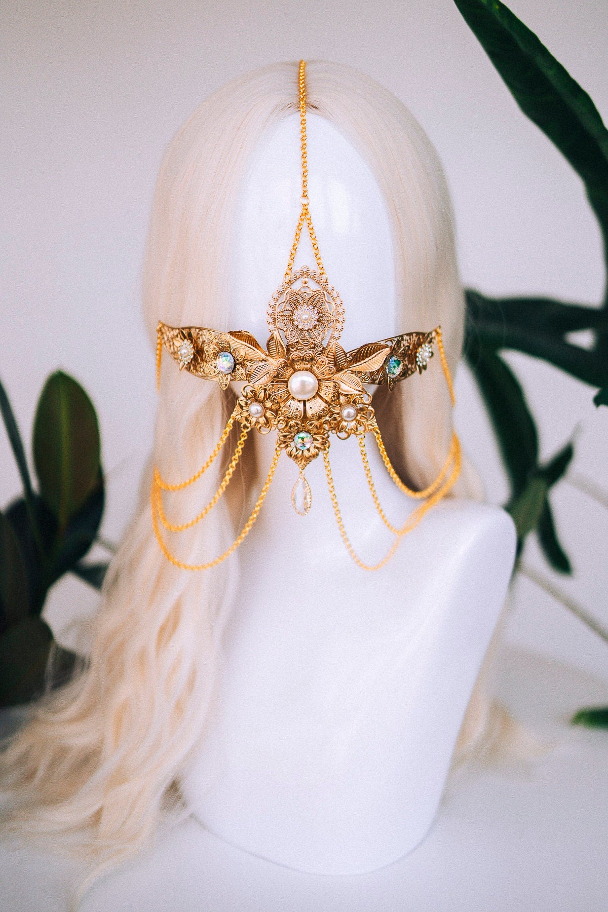 Halo crown, Wedding headpiece, Goddess crown, Flower crown, Halo headband, Wedding crown, Krone, Halloween costume, Burning man, Sun crown