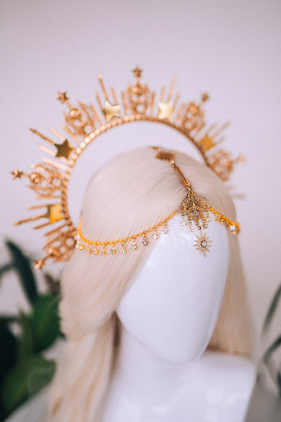 Sagittarius Zodiac Sign, Birthday headband, Birthday crown, Birthday party, Arrows, Gold halo crown, Gifts for her, Birthday gift, boho