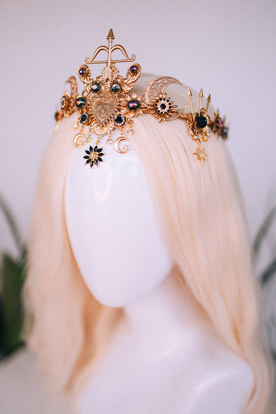 Sagittarius Zodiac Sign, Birthday headband, Birthday crown, Birthday party, Arrows, Gold crown, Gifts for her, Birthday gift, boho style