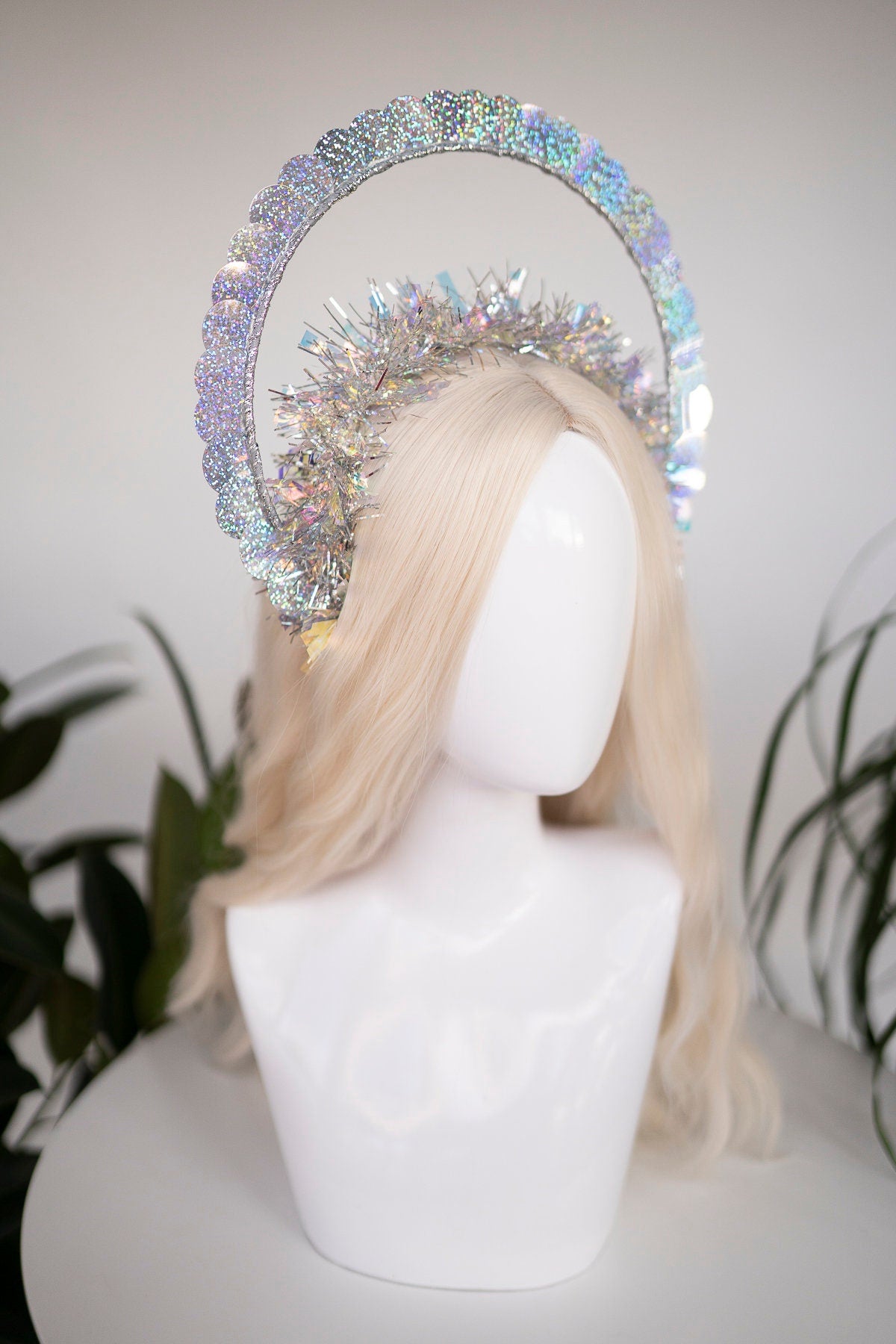 SALE Party crown, Festival crown, Festive season, New Year’s Eve party, New Year’s Eve headband, Halo crown, Goddess crown, Silver crown