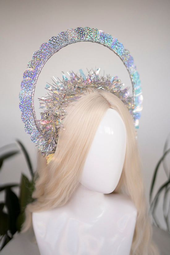 SALE Party crown, Festival crown, Festive season, New Year’s Eve party, New Year’s Eve headband, Halo crown, Goddess crown, Silver crown