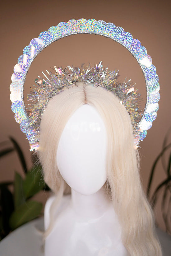 SALE Party crown, Festival crown, Festive season, New Year’s Eve party, New Year’s Eve headband, Halo crown, Goddess crown, Silver crown