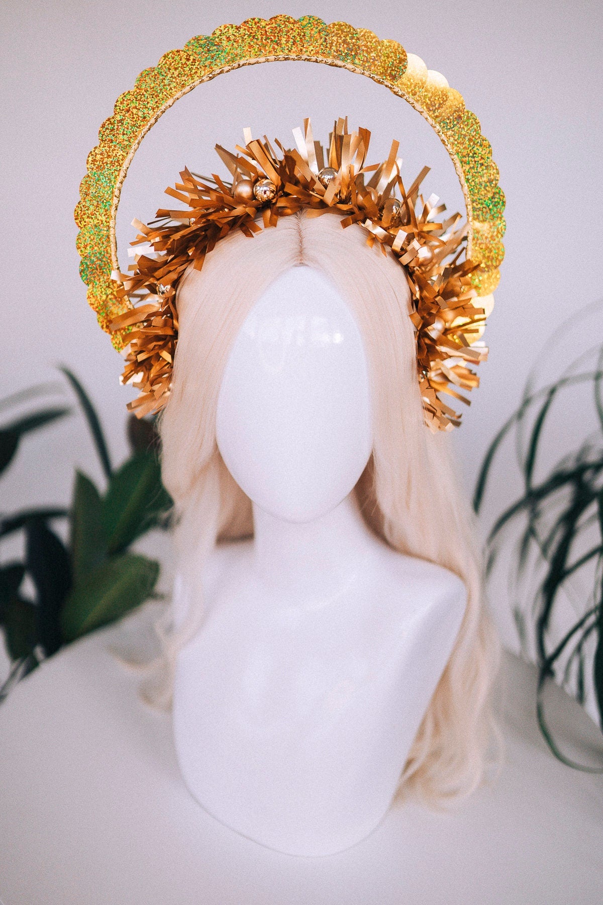 SALE Party crown, Festival crown, Festive season, New Year’s Eve party, New Year’s Eve headband, Halo crown, Goddess crown, Gold crown