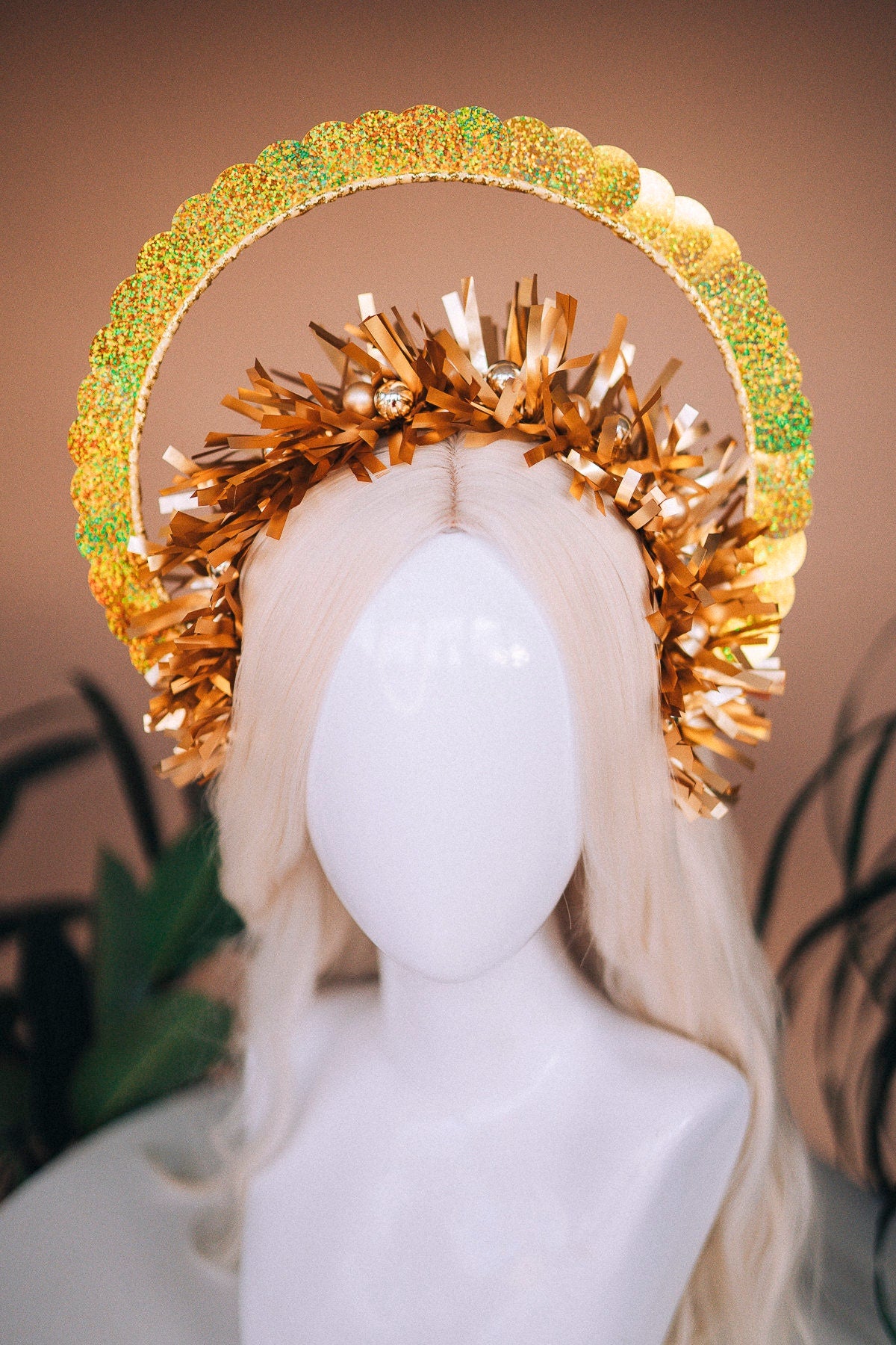 SALE Party crown, Festival crown, Festive season, New Year’s Eve party, New Year’s Eve headband, Halo crown, Goddess crown, Gold crown