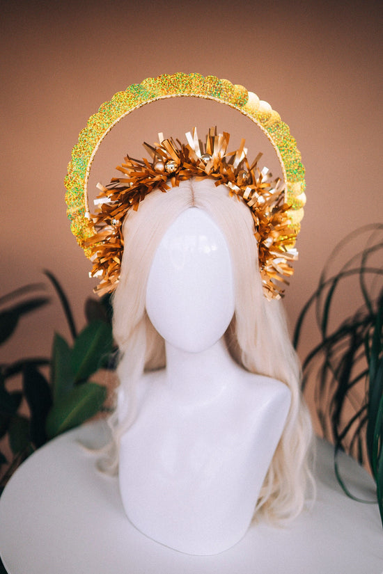 SALE Party crown, Festival crown, Festive season, New Year’s Eve party, New Year’s Eve headband, Halo crown, Goddess crown, Gold crown