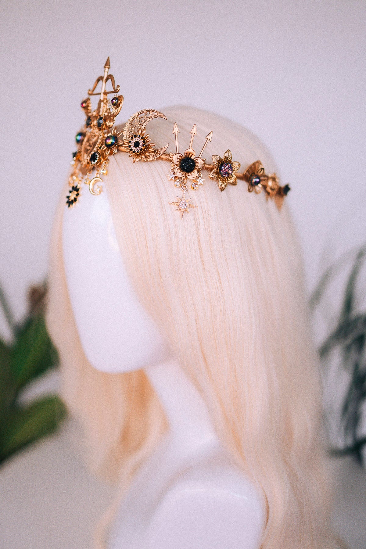 Sagittarius Zodiac Sign, Birthday headband, Birthday crown, Birthday party, Arrows, Gold crown, Gifts for her, Birthday gift, boho style