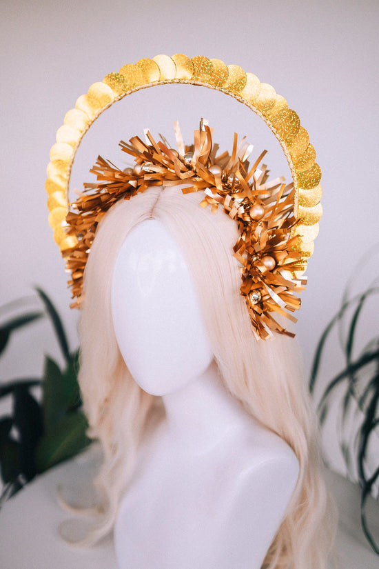 SALE Party crown, Festival crown, Festive season, New Year’s Eve party, New Year’s Eve headband, Halo crown, Goddess crown, Gold crown