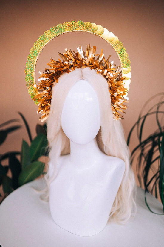 SALE Party crown, Festival crown, Festive season, New Year’s Eve party, New Year’s Eve headband, Halo crown, Goddess crown, Gold crown