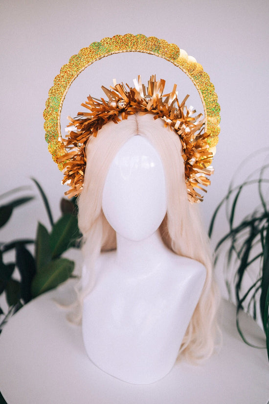 SALE Party crown, Festival crown, Festive season, New Year’s Eve party, New Year’s Eve headband, Halo crown, Goddess crown, Gold crown