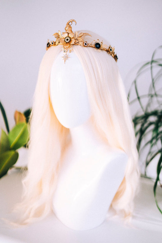 Capricorn Zodiac Sign, Birthday headband, Birthday crown, Birthday party, Capricorn crown, Gold crown, Gifts for her, Birthday gift, Boho