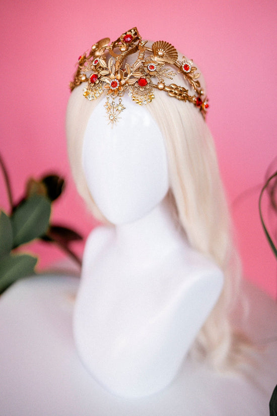 Pisces Zodiac Sign, Birthday headband, Birthday crown, Birthday party, Gold crown, Gifts for her, Birthday gift, Boho style, Pisces crown