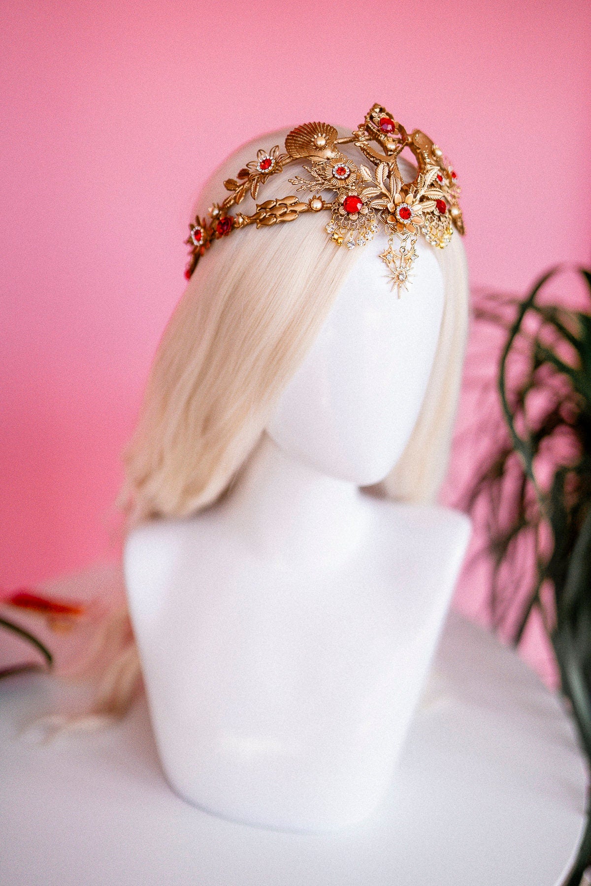 Pisces Zodiac Sign, Birthday headband, Birthday crown, Birthday party, Gold crown, Gifts for her, Birthday gift, Boho style, Pisces crown