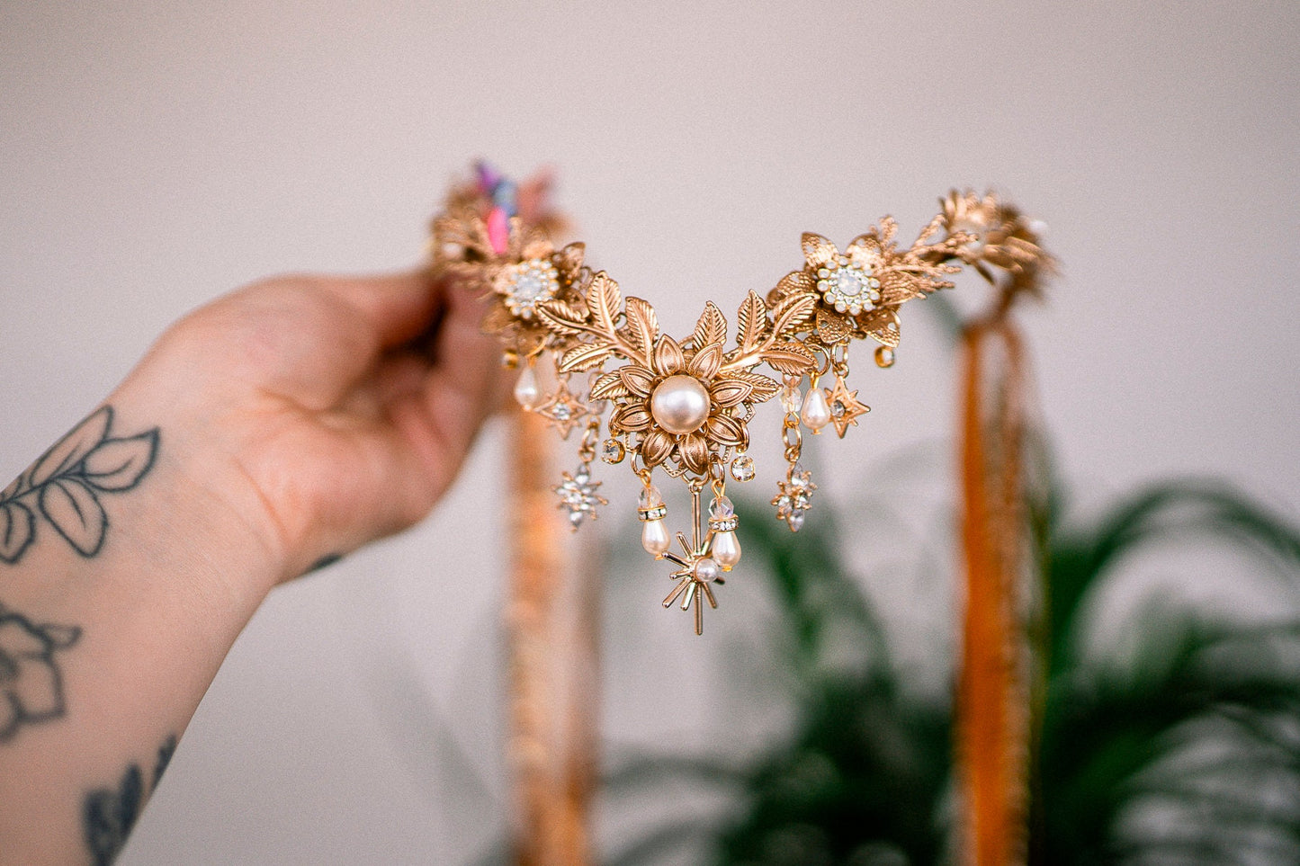 Gold Elven crown, Birthday headband, Birthday crown, Wedding crown, Gold crown, Gifts for her, Birthday gift, Bridal crown, Pisces crown