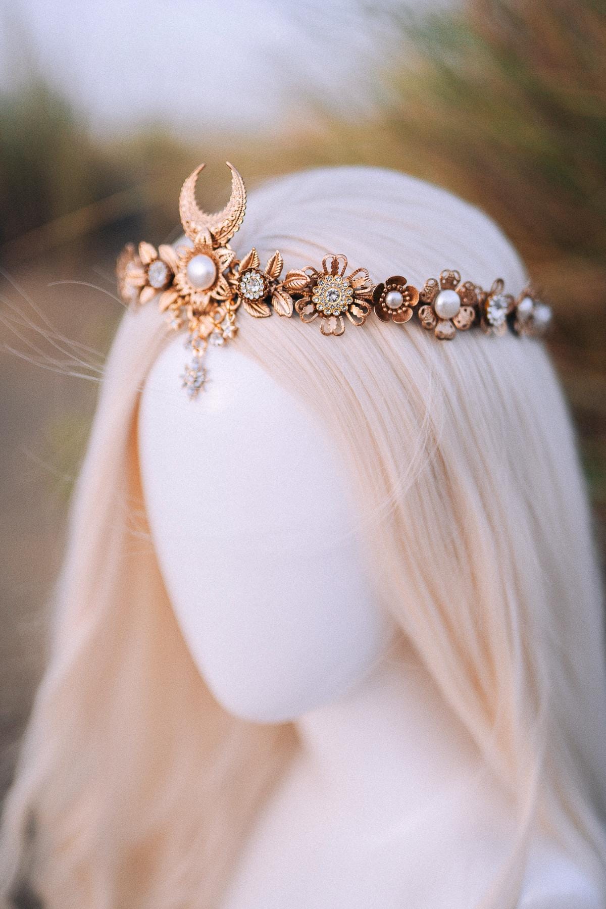 Gold tiara, Bridal crown, Wedding crown, Bridal headpiece, Wedding headpiece, Boho bride, Festival bride, Gold crown, Gold headpiece