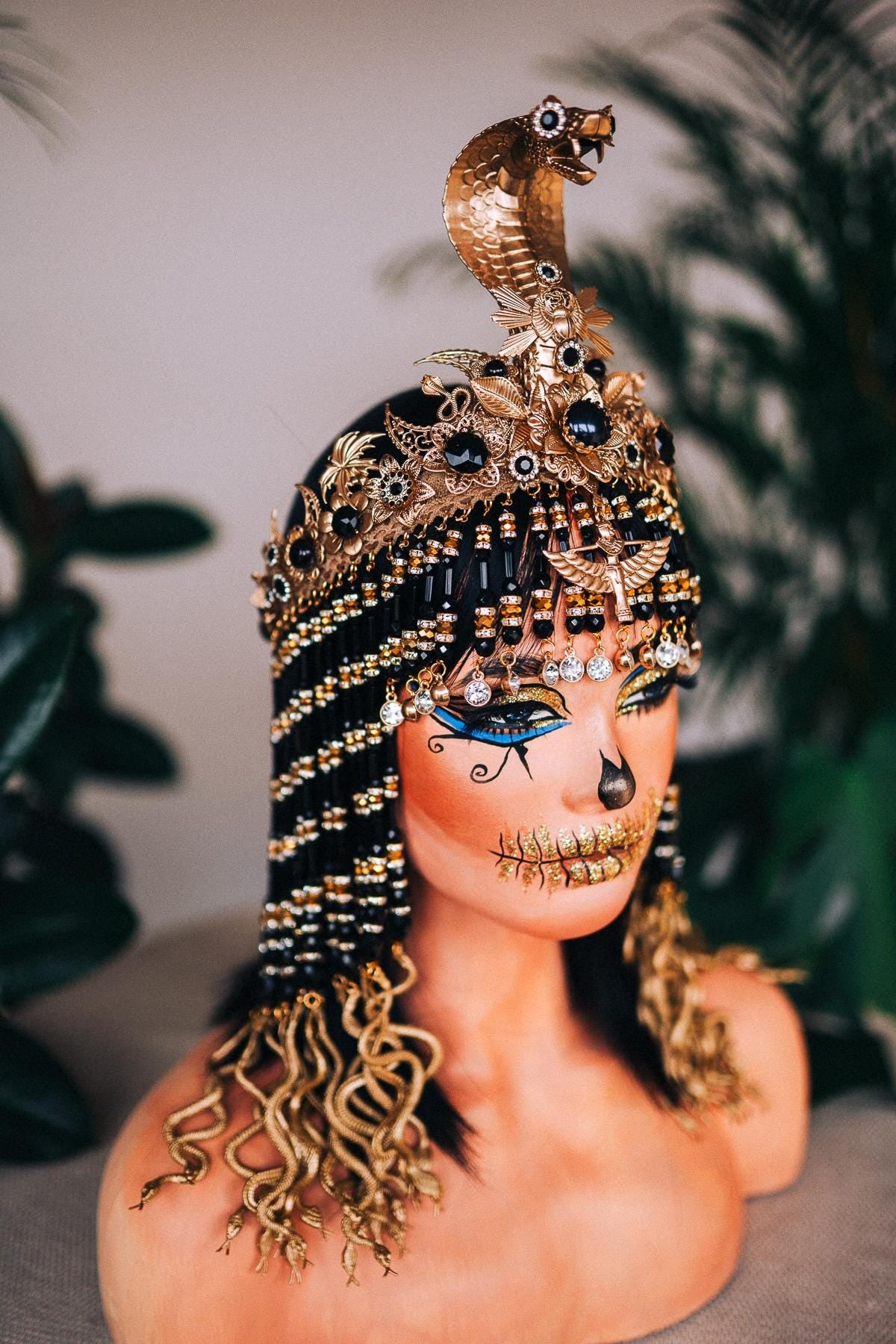 Gold Cleopatra headpiece