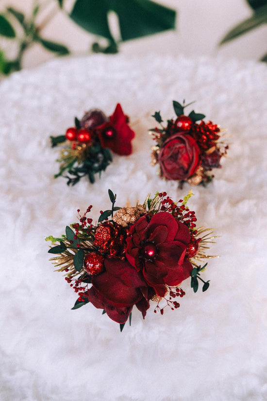 Christmas hair accessories, Christmas hair pins, Christmas hair clip, Christmas hair comb, Christmas halo crown, Christmas headband