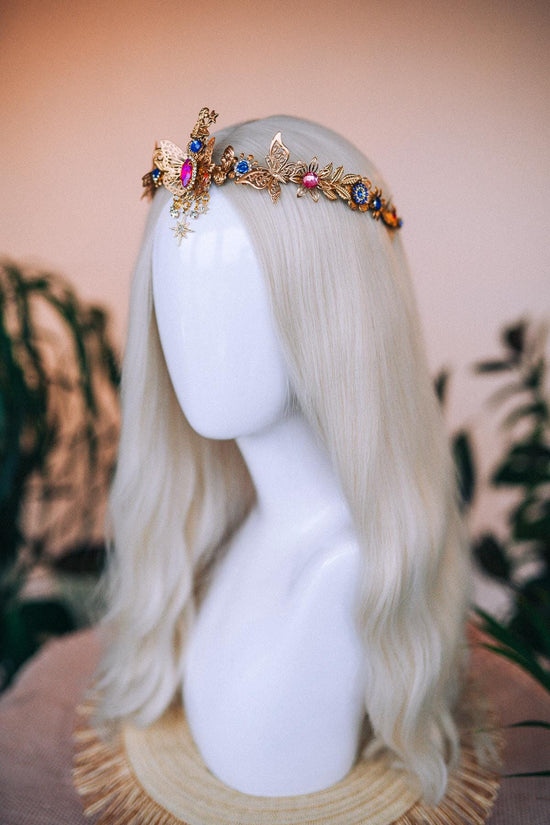 Virgo Zodiac Sign, Birthday headband, Birthday crown, Birthday party, Gold crown, Gifts for her, Birthday gift, Princess tiara, Virgo crown